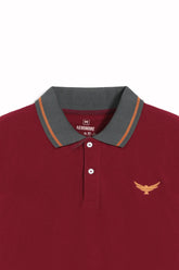 Premium Full Polo Shirt - Scarlet